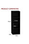 Wooden Storage Display Shelves 4-Tier Freestanding, Box Shelves, Black - 6