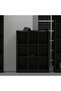 Wooden Display Shelves with 9 Storage Compartment, Freestanding, Black - 5