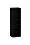 Wooden Storage Display Shelves 5-Tier Freestanding, Black
