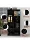 Wooden Display Shelves with 8 Storage Compartment, Freestanding Files, Showpieces, Black - 4