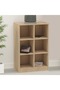 Wooden Display Shelves with 6 Storage Compartment, Freestanding, Light Imperia - 6
