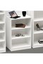 Wooden Storage Display Shelves 3-Tier Freestanding, White - 6