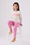 Girl's Star O-Neck Long Sleeve Pajama Set - 2