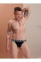 Black Wide-Elastic Men's Briefs - 2