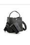 Women's Lock Detailed Hand and Shoulder Bag