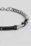 19 cm Steel Men's Bracelet with Zircon Stone Detail - 2
