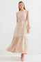 2483 Rochie Lungime - Crem - 3