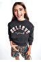 Anthracite Girl's Sweatshirt - Padded, Model 7468 - 2
