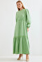 2483 Long Length Dress - Green