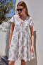 2352 V-Neck Short Dress - B.Brown - 5