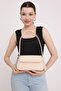 Women's Cream Covered Baguette Bag 010169