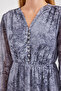 Gray 2137 Patterned Chiffon Dress - 5