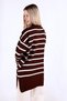 Acı Kahve Striped Turtleneck Tunic 5415 - 5