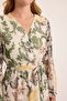Women's Green Yellow Floral Print Chiffon Dress 2134 - 3