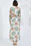 Women's Cascade Beige Floral Patterned Chiffon Dress 2134 - 6