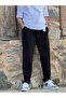New Season Comfortable Fit Flexible Fabric Baggy Pants with Elastic Waist