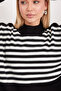 15783 Slit Poncho Sweater - F. Black - 5