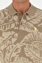 Men's Regular Fit Polo Collar Khaki T-Shirt 50288319-VR027 - 6
