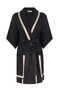 Beige Black Women's Cardigan - 4