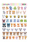 Kawaii Sea Animals Themed 2 Pages A4 101 Pieces Sticker Set - 2