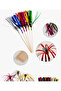 Colorful Palm Toothpicks 50 Pieces/Pack Presentation, Cocktail, Birthday, Cake Toothpicks - 4