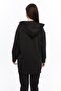 Women's Black Cangarous Pocket Zippered Double Sports Set - 4