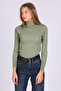 10311 Women's Green Turtleneck Knitwear Sweater - 6