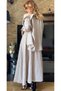 Women's Shirt Skirt Bottom Top Linen Set Mink - 6