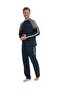 Us Polo Assn. Men's Long Sleeve Round Collar Tracksuit Pajama Set S25831