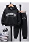 Children's Los Angeles Printed Hooded Tracksuit Set