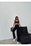 Women's Black Color Lycra Fabric Straight Fit Denim - 9