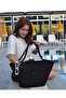 Jute Buttoned Women's Beach Bag Accessory Daily Casual Bag Natural Handmade Stylish Bag - 4