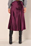 15806 Satin Skirt - Purple - 2