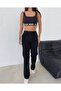 Women's Black Color Lycra Fabric Straight Fit Denim - 8