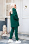 Women's Plus Size Hooded Zippered Double Suit - 3