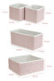 4-piece Powder Striped Cabinet and Drawer Organizer Set - 28x28x13 - 3