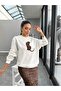 White Leo Embroidered Sweat - 2