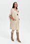Women's Shoulder Floral Embroidered Hooded Poncho - T. Melange - 6