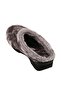Women's Gray Inside and Outside Plush Comfortable Sole Out and Home Slippers - 6