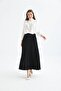Women's Pleated Skirt Black 30390 - 3