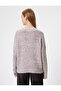 Knitwear Sweater Crew Neck Soft Textured Fuzzy - 4