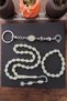 Rosary Keychain and Bracelet Cat's Eye Set - 3