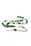 Green Color Billiard Model Beautifully Pulled Powder Amber Prayer Beads - 2
