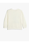 Girl's Ecru Sweatshirt - 2