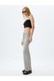 Loose Leg Trousers High Waist Lace-Up Wrinkled Comfortable Fit - 2
