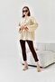 Women's silk satin shirt stone 30810 - 5