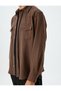 Long Sleeve Shirt Snap Button Detail Pocket Viscose Mixed - 5