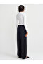 71546 Wide Leg Trousers with Elastic Waist - Black - 2