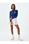 Polo Neck T-Shirt Camisole Long Sleeve Buttoned College Embroidered Slim Fit - 2