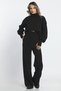 Black Women's Finger-Snap High Waist Knitwear Set